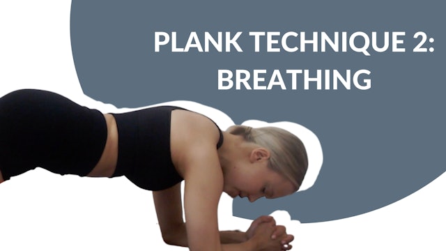 Plank basics 2 - Breathing | 2 mins
