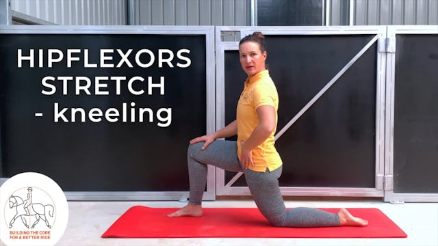 Hipflexors stretch kneeling