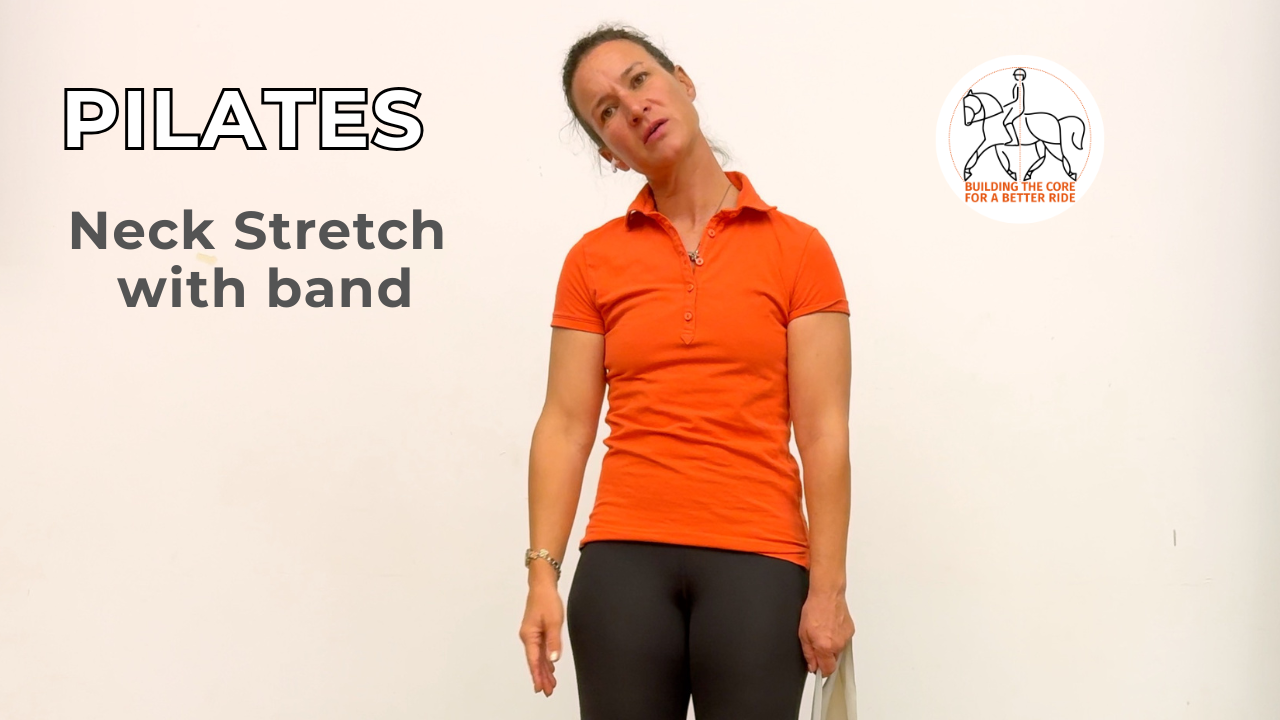 Neck stretch with band