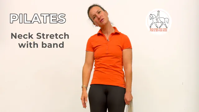 Neck stretch with band