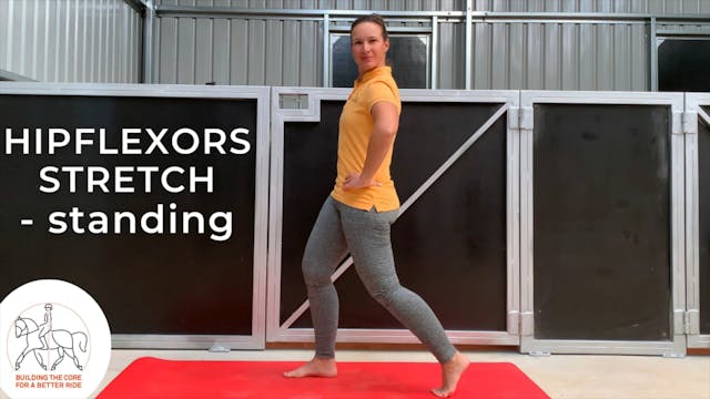 Hipflexors stretch standing