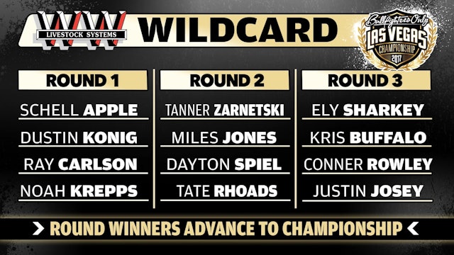 2017 BFO Las Vegas Championship Wildcard Round