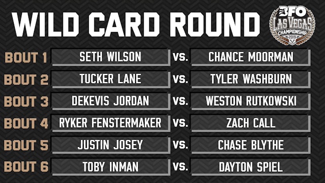 BFO Las Vegas Wild Card Round