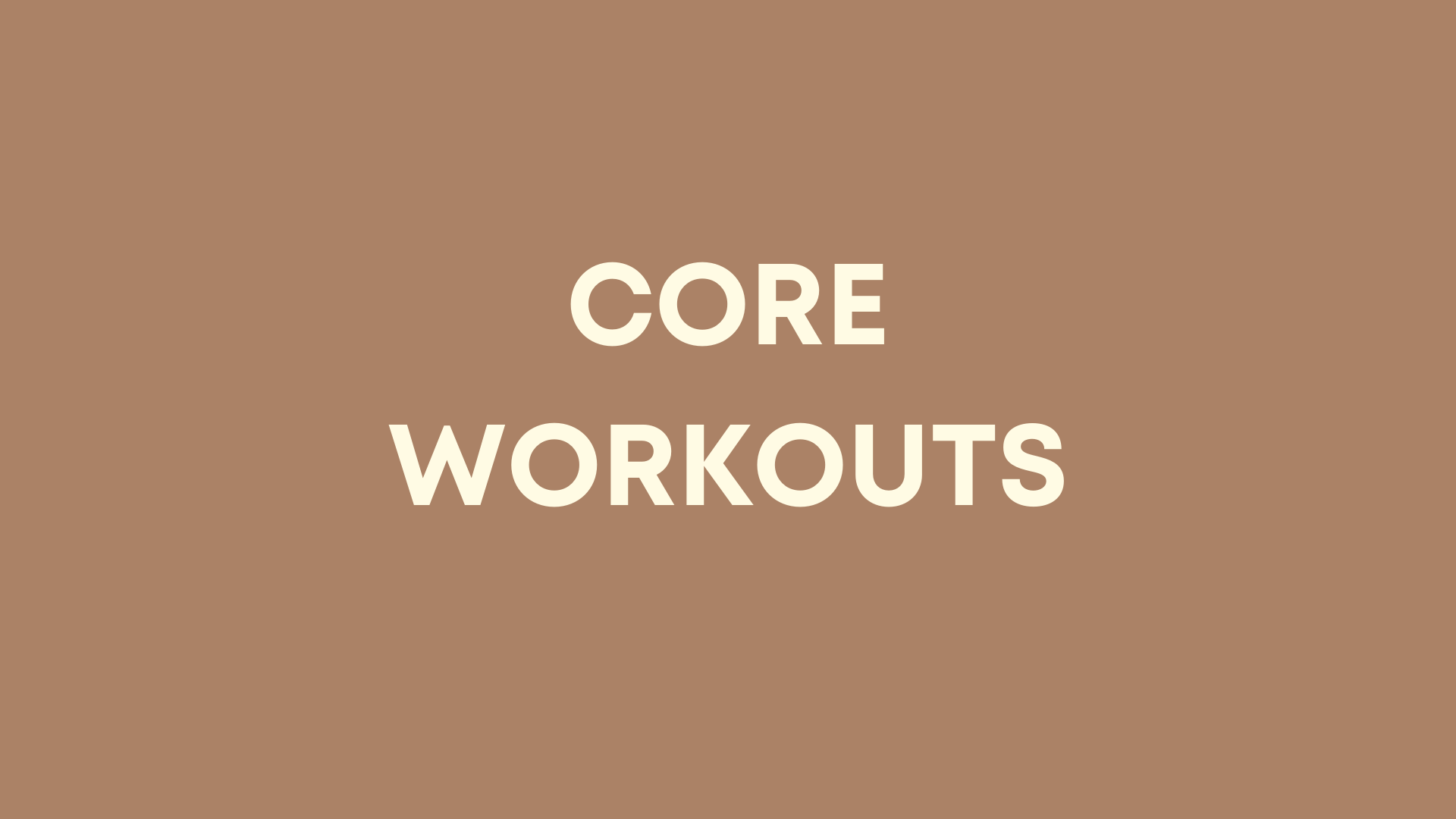 Core Workouts