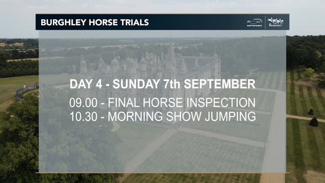 Day 4 - Horse Inspection - Sunday 8th...