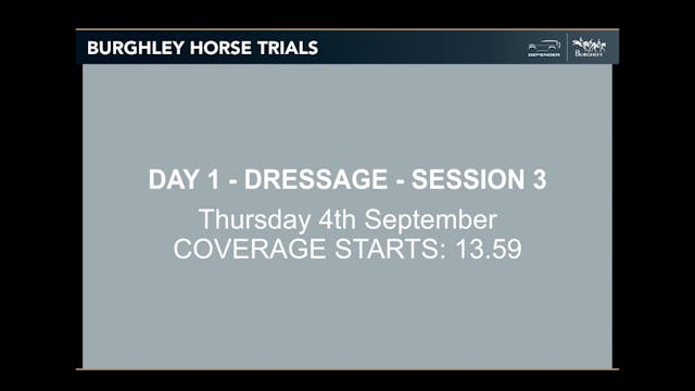 Day 1 - Dressage Session 3