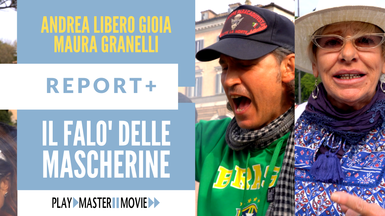 Il falò delle mascherine - flash mob