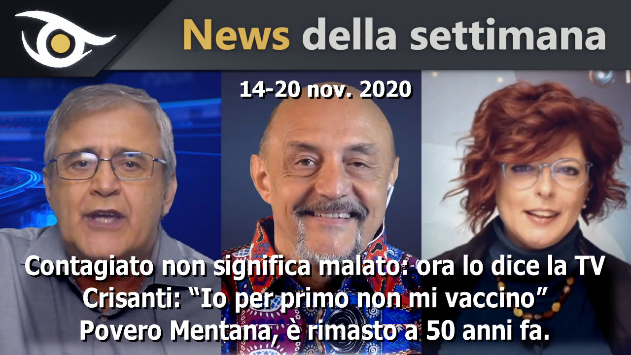 Contagiato non significa malato - News Settimana 14-20 Nov 2020