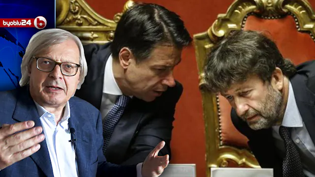 SGARBI INFURIATO CONTRO I FASCISTI CH...