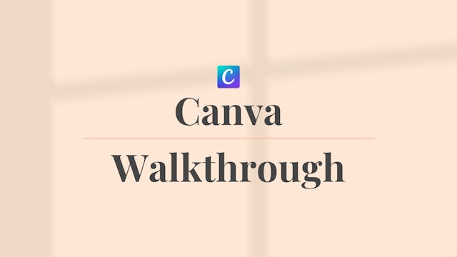 Canva Walkthrough
