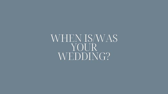 WellWed Founders Wedding Q&A