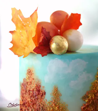 Wafer Paper Fall Leaves