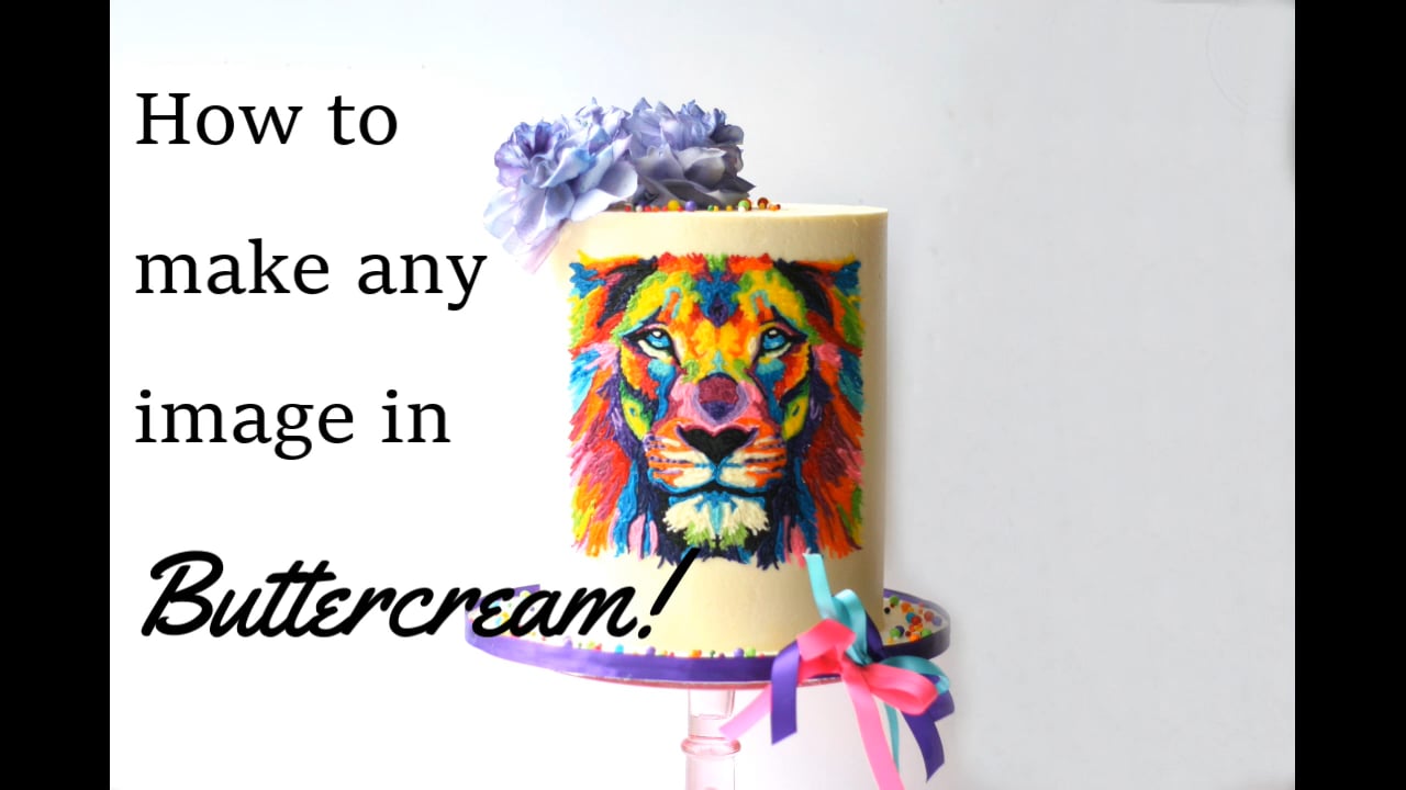 Buttercream Lion: How to Create any Image in Buttercream!