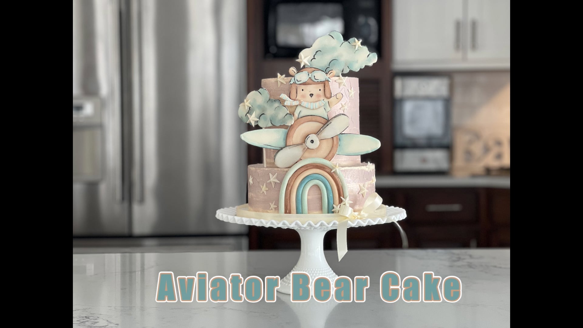Aviator Bear Cake