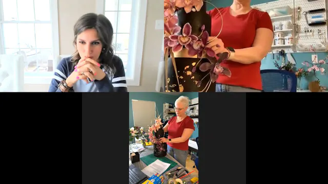 Live! Attaching Flowers to Cake, With...
