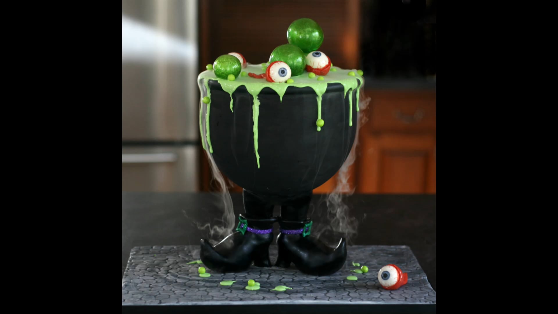 Smoky Cauldron Cake