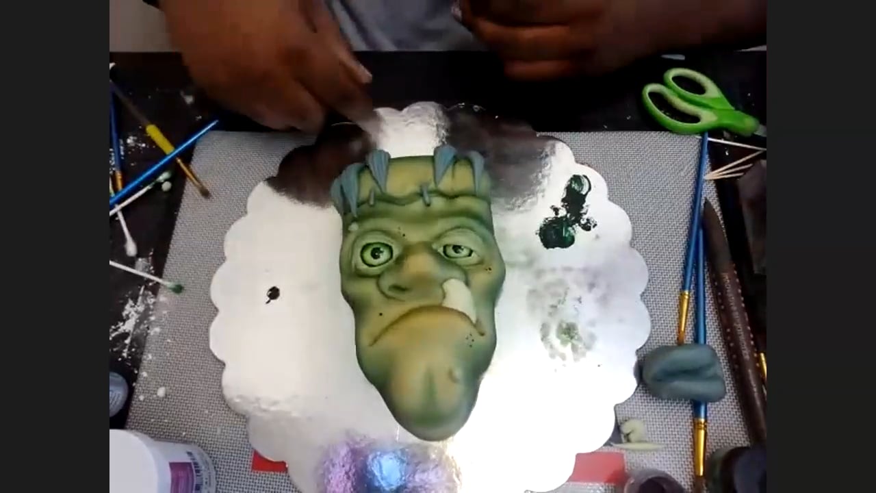 Live! Modeling & Painting Frankenstein's Face with Timbo Sullivan