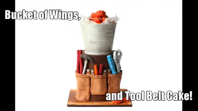 bucket of wings & tool belt