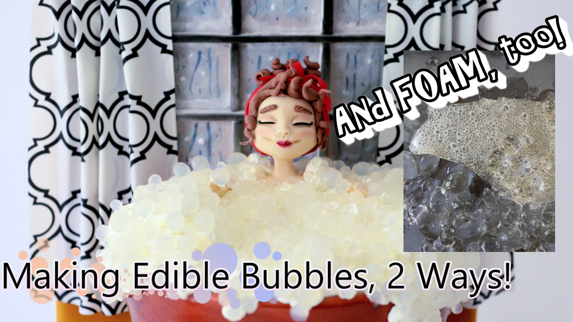 Making Edible Bubbles TWO ways & Edible Foam