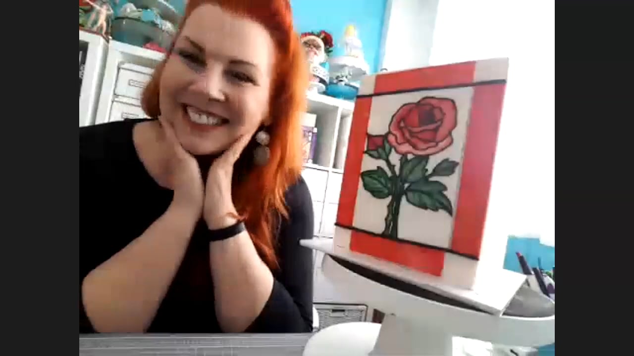 Live! Stained Glass Rose Cake with Raewyn Read
