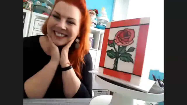 Live! Stained Glass Rose Cake with Ra...