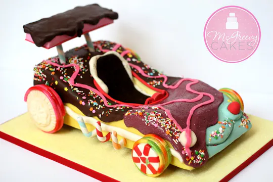 Candy Car Cake Tutorial-HD