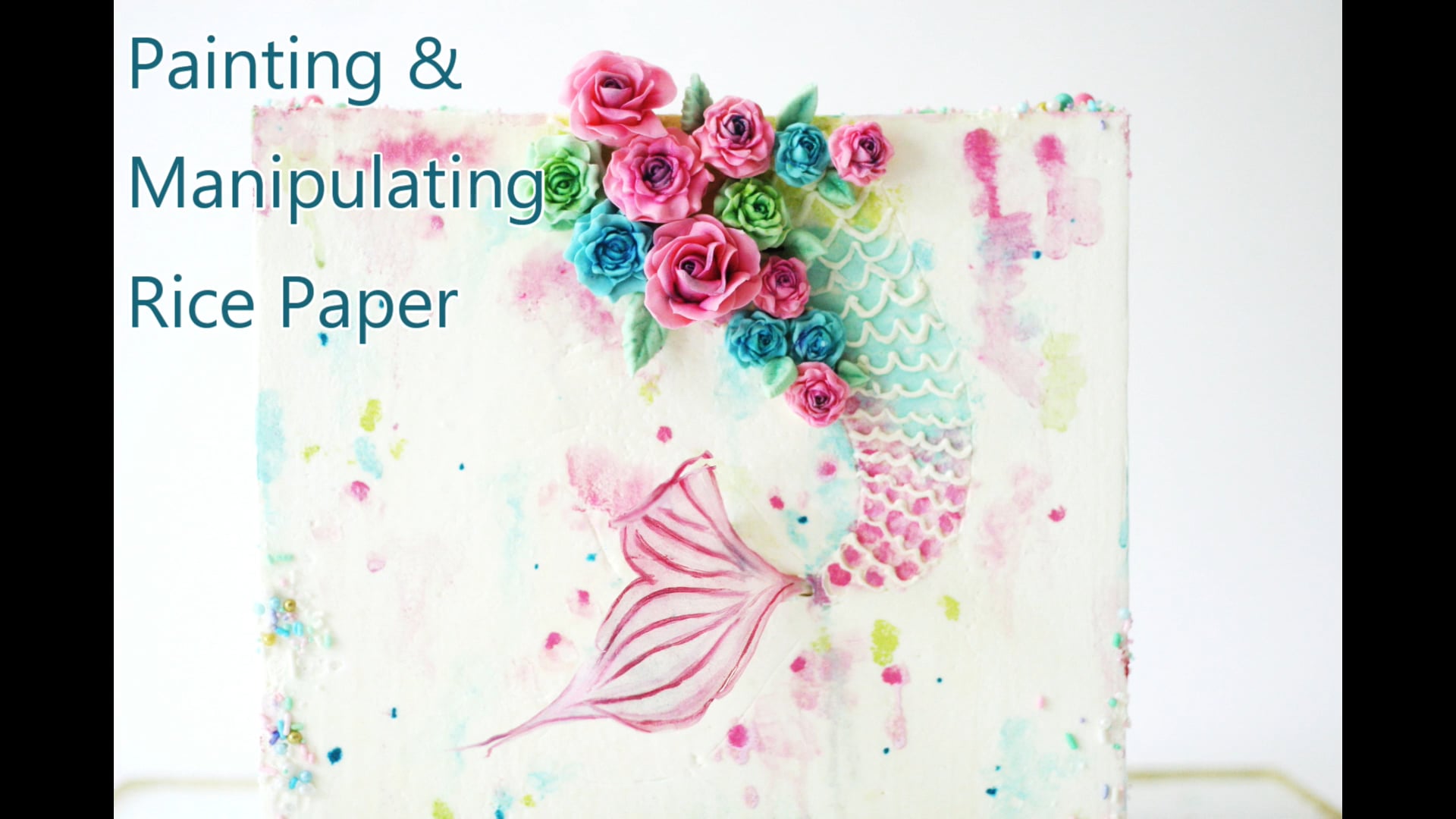 Creating a Rice Paper Mermaid Tail