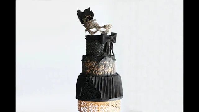 Masquerade Ball Cake, Part 1