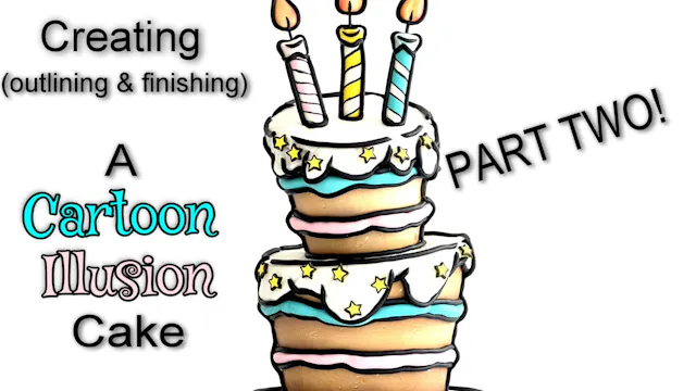 Creating a Cartoon Style Cake; Part 2
