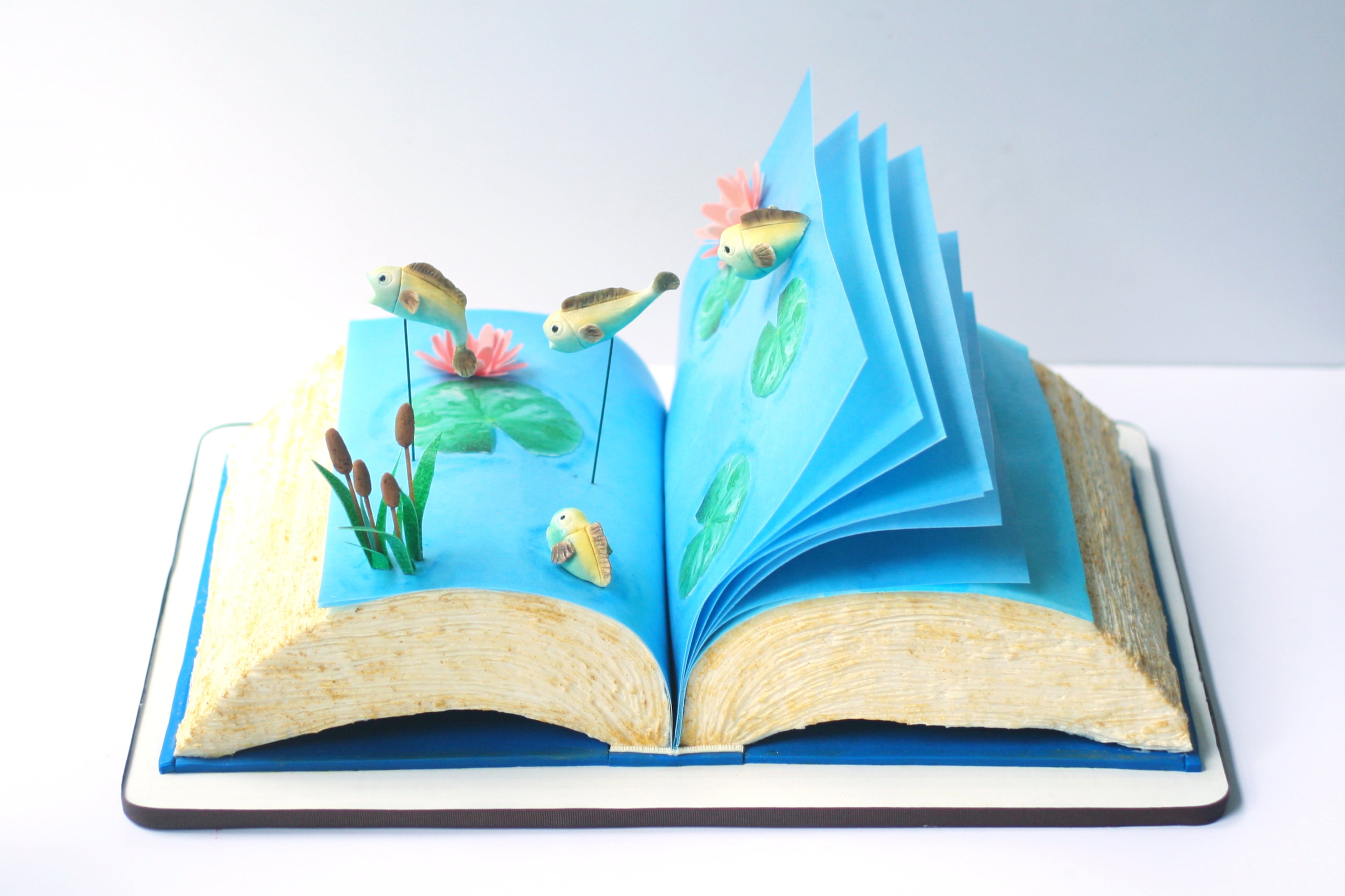 Open Book Cake (with Flipping Pages!)
