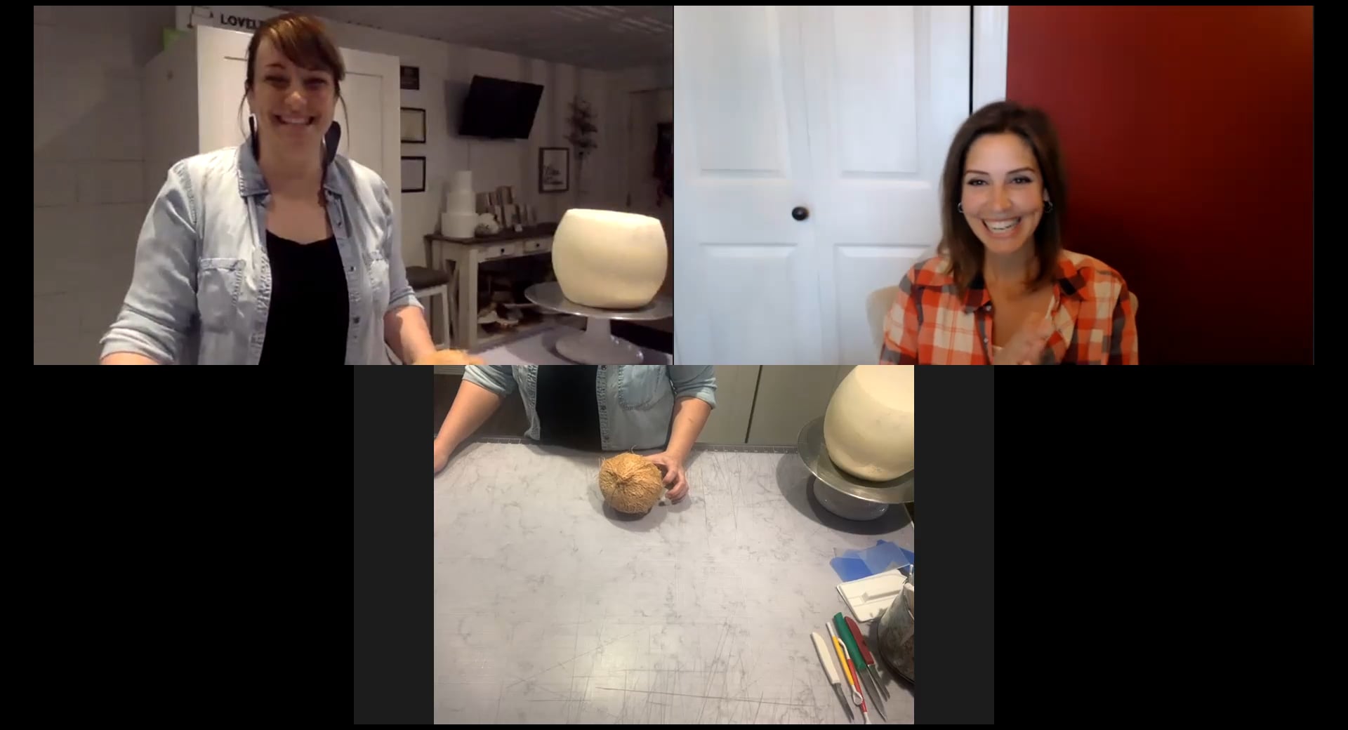 Live!  Realistic Coconut Cake with Ainhoa of Lovely & Amazing Cakes!