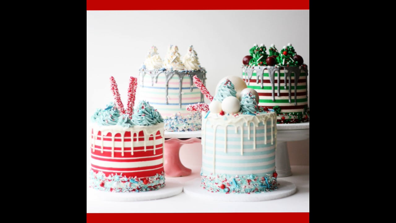buttercream stripes (christmas)