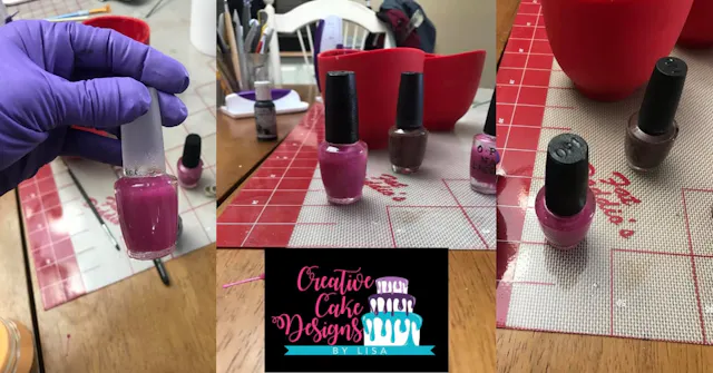 live!  Isomalt Nail Polish Bottles wi...