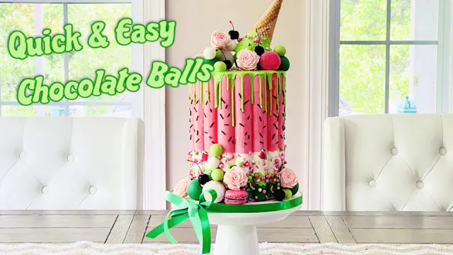 easy choc balls, sprinkles, macarons ...