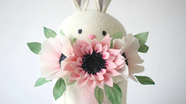 Sunflower; Using Edible Fabric