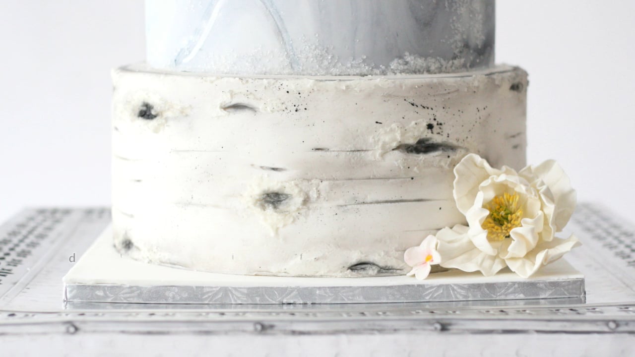 Birch Tree Effect (Using Fondant) & Royal Icing Recipe