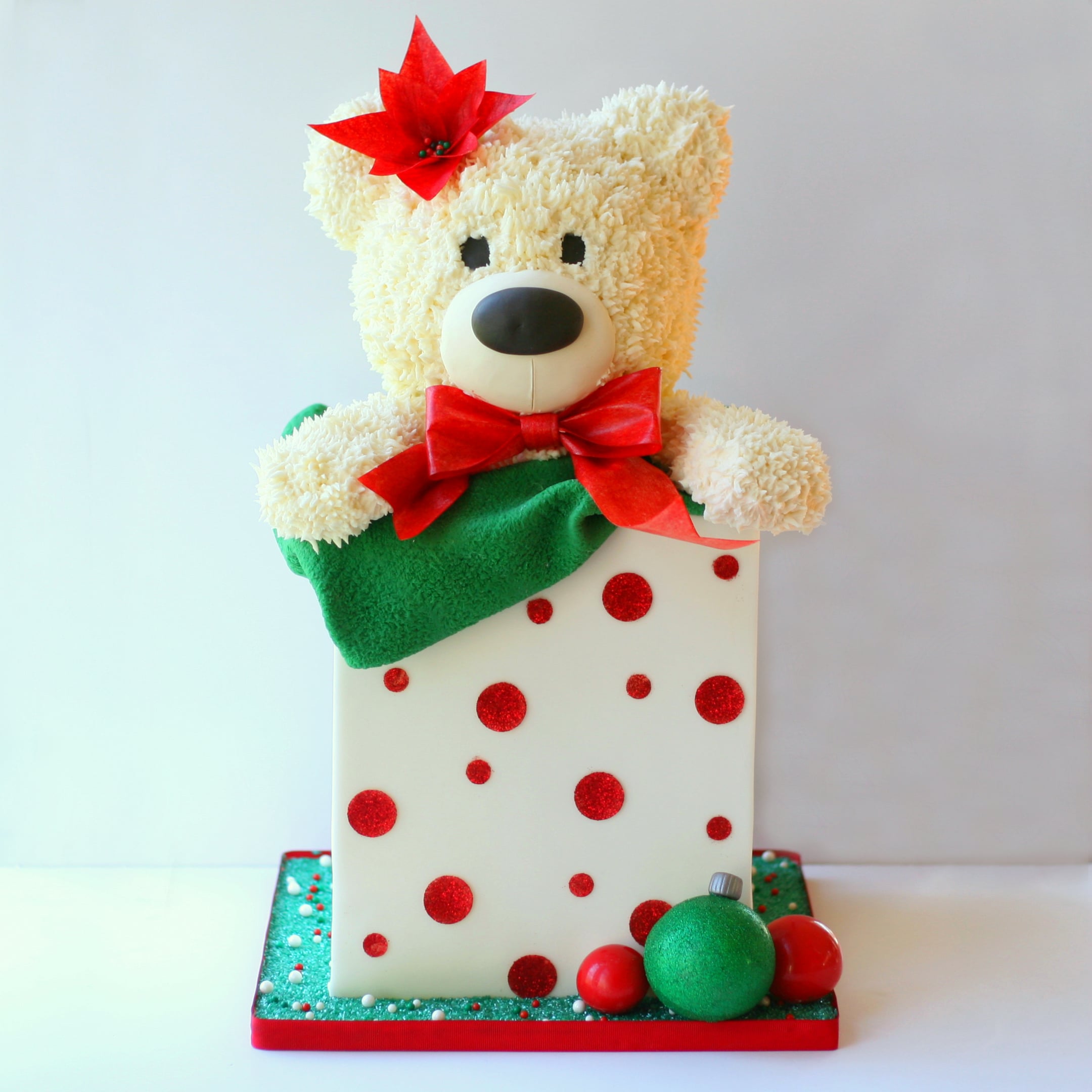 Teddy Present, part 1 PLUS Crusting American Buttercream Recipe