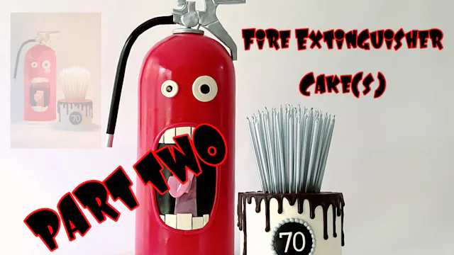 Fire Extinguisher Cake: Part 2