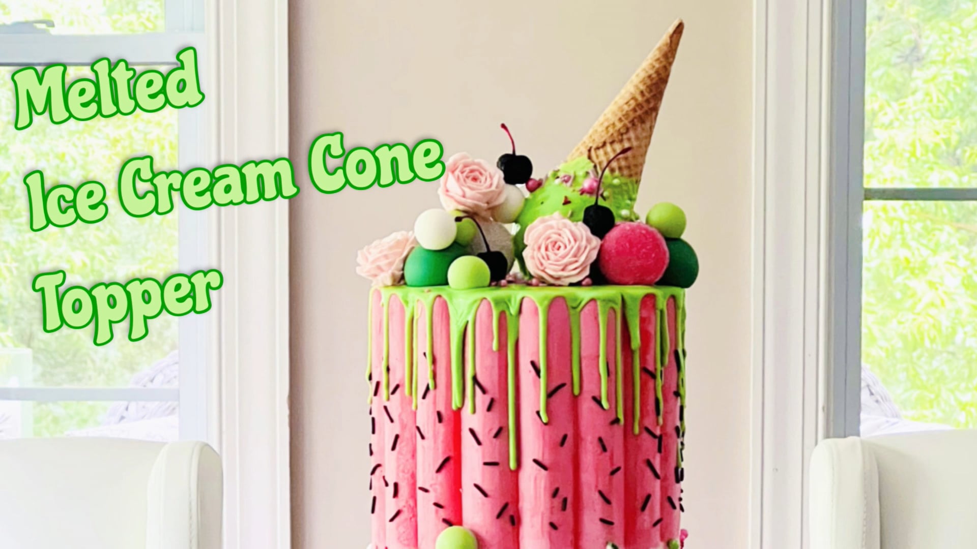 Melted Ice Cream Cone Topper
