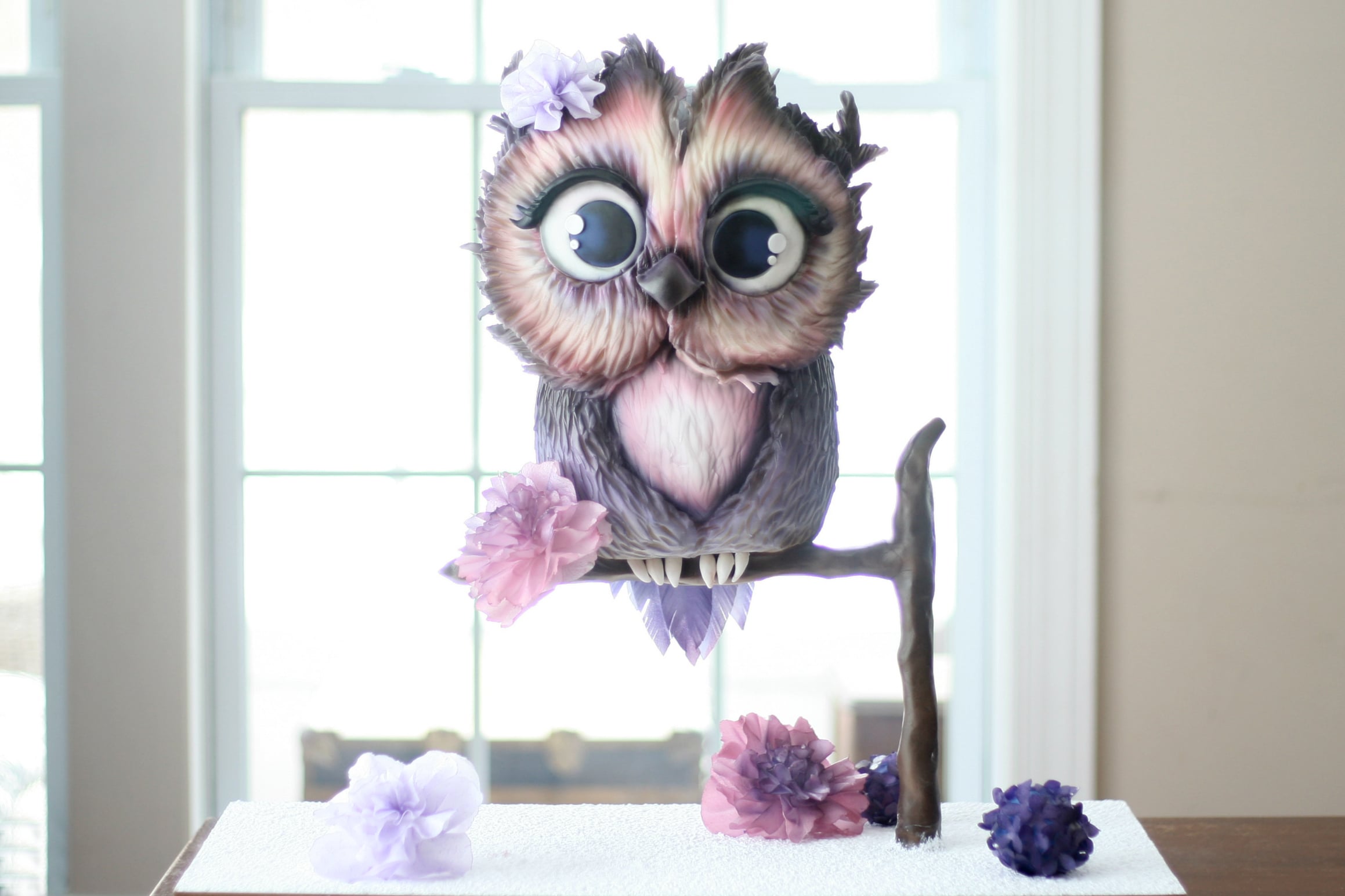 Owl Structured Cake, Part 1