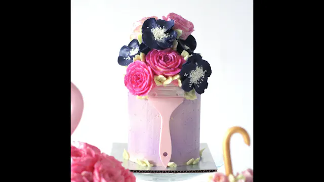 Paintbrush Bouquet; Mini Buttercream ...