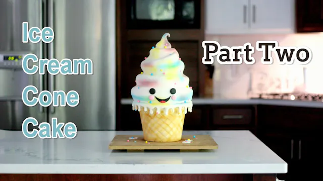 Ice Cream Cone Cake; Part 2