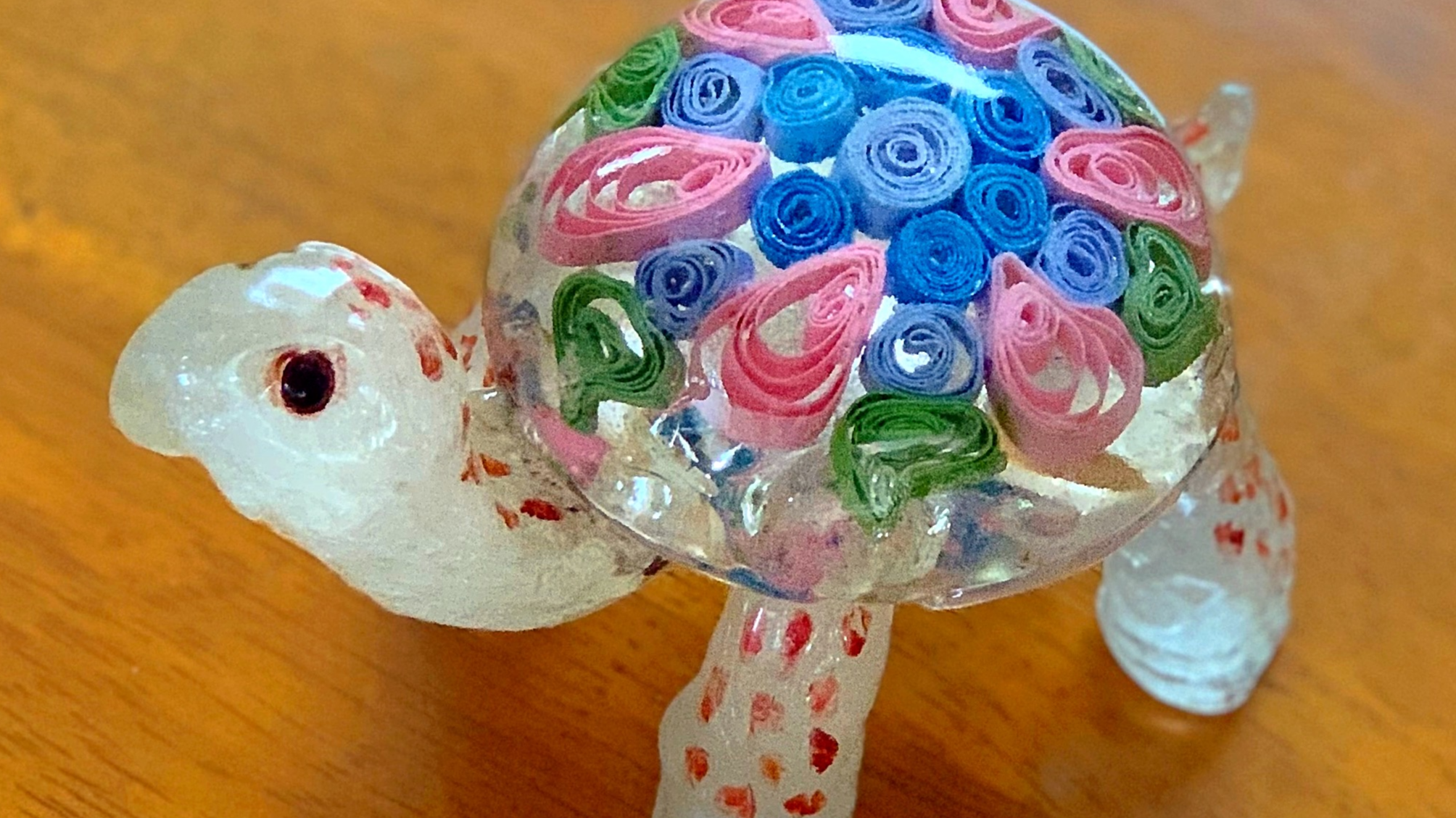 Make Sugar Like Glass - Floral Turtle