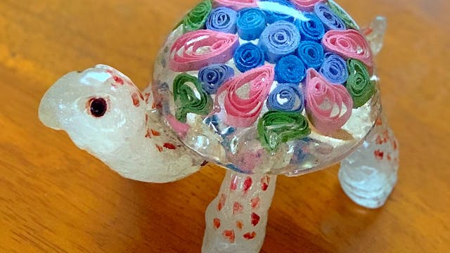 Make Sugar Like Glass - Floral Turtle