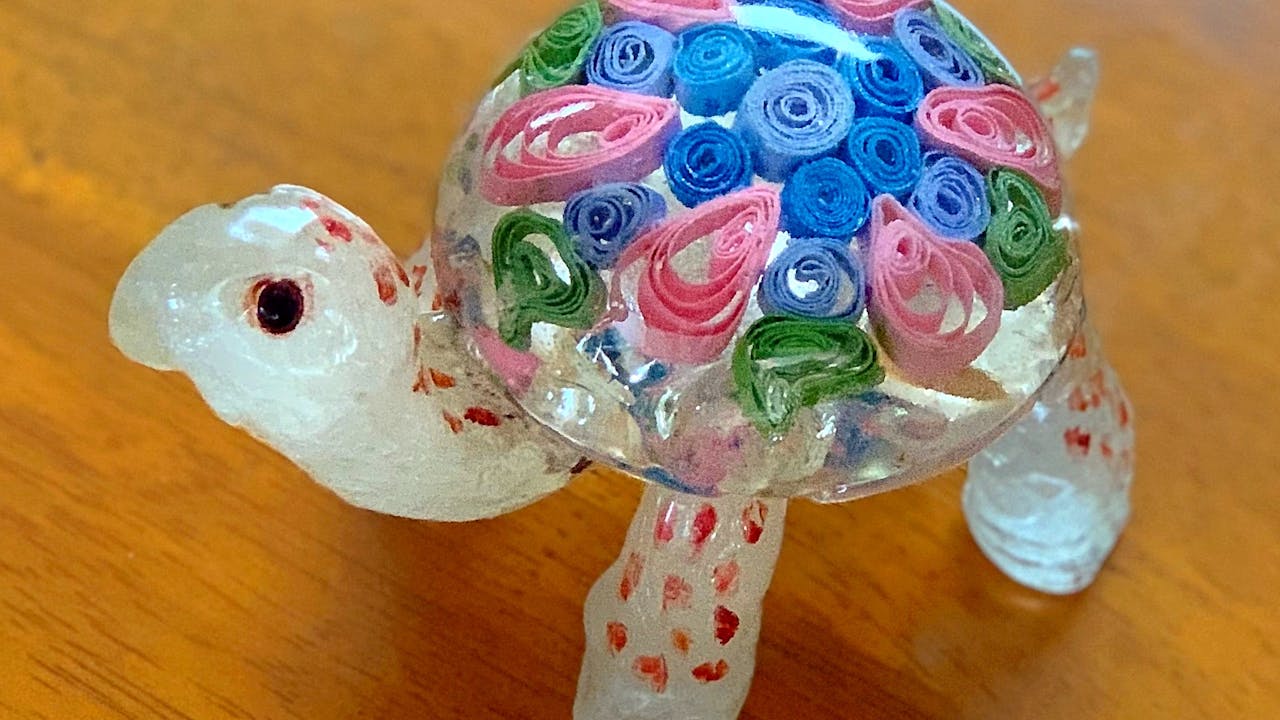 Make Sugar Like Glass - Floral Turtle