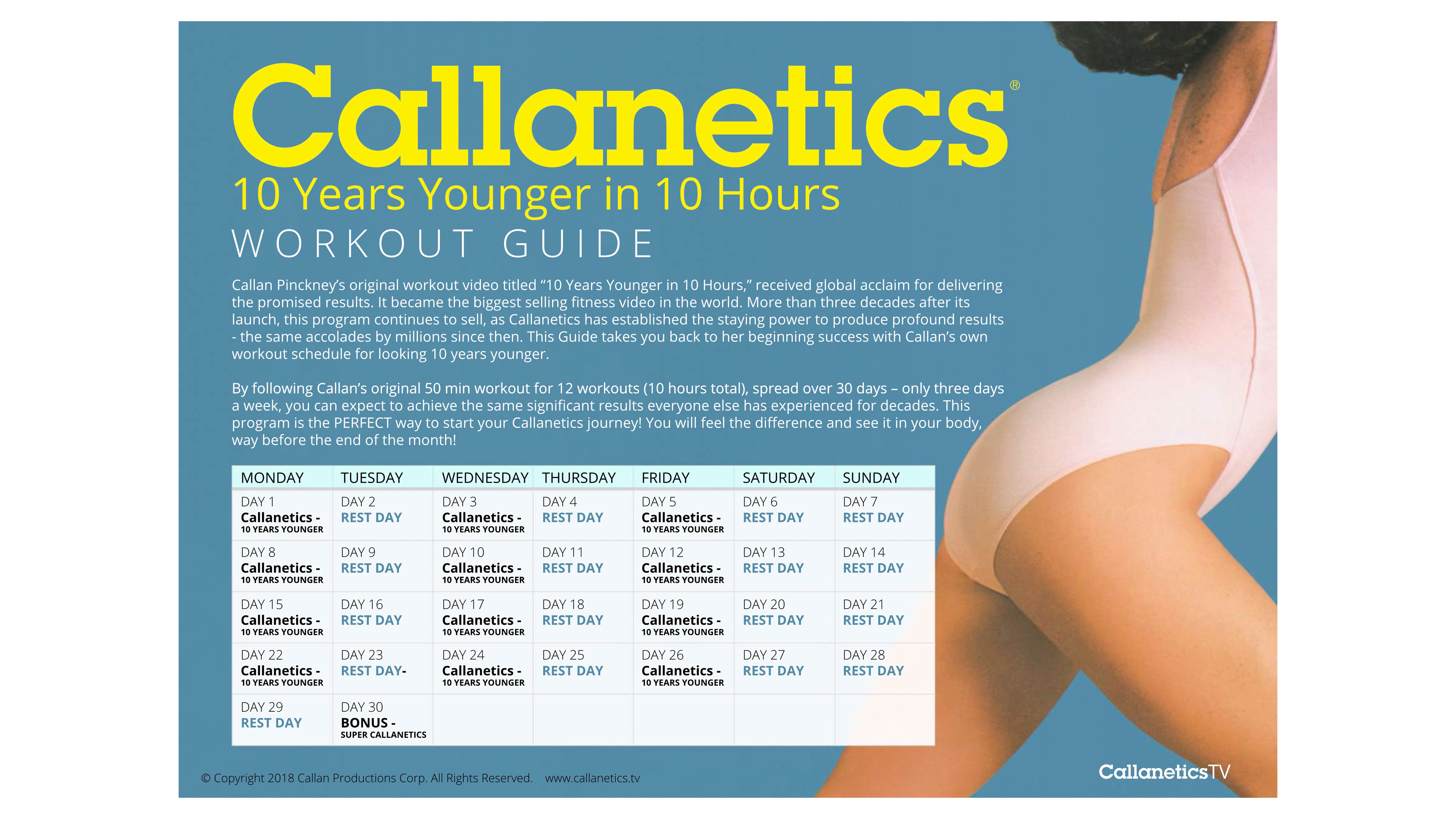 10 Years Younger Workout Schedule