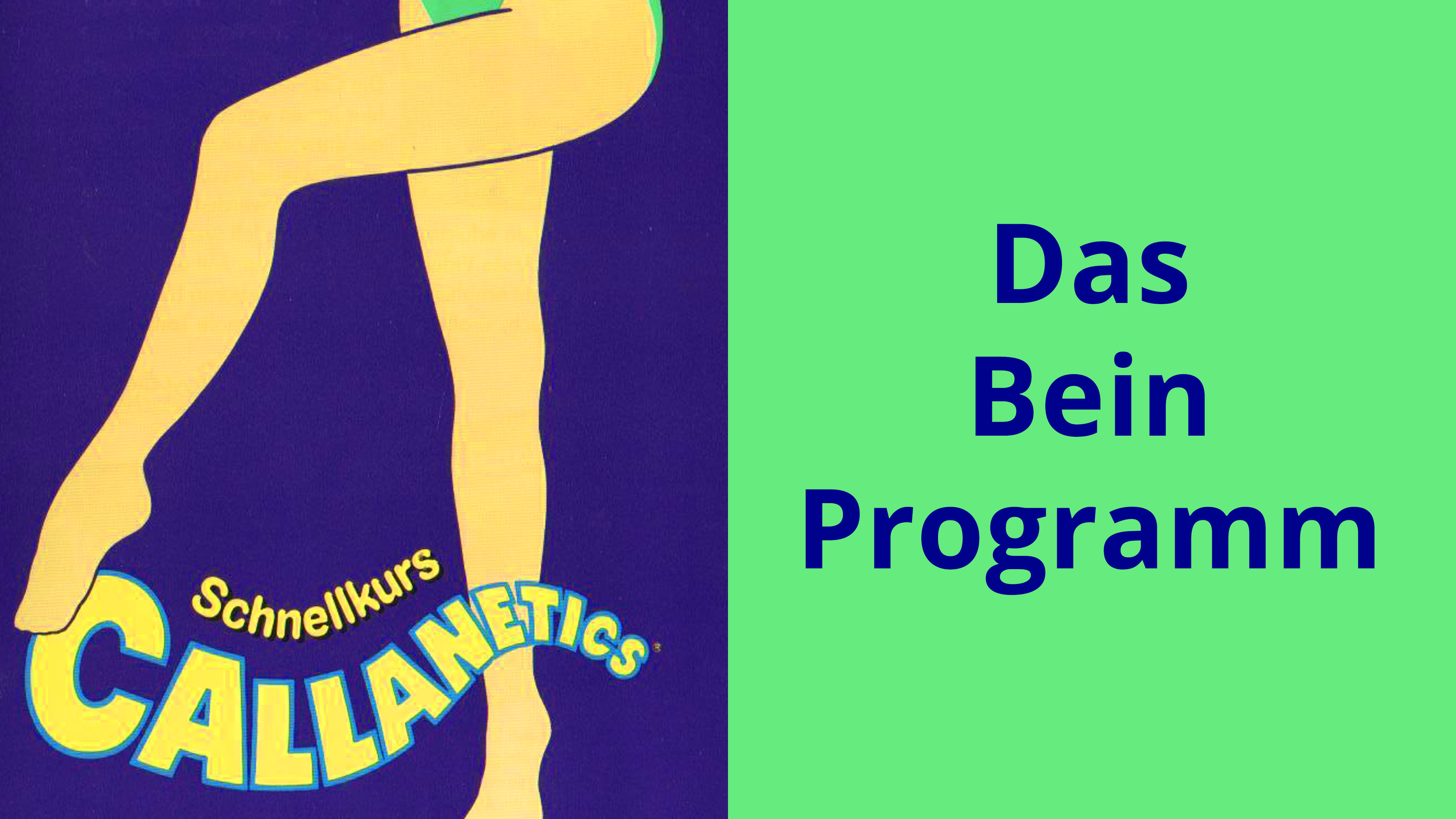 Das Bein-Programm (Deutsch/German)