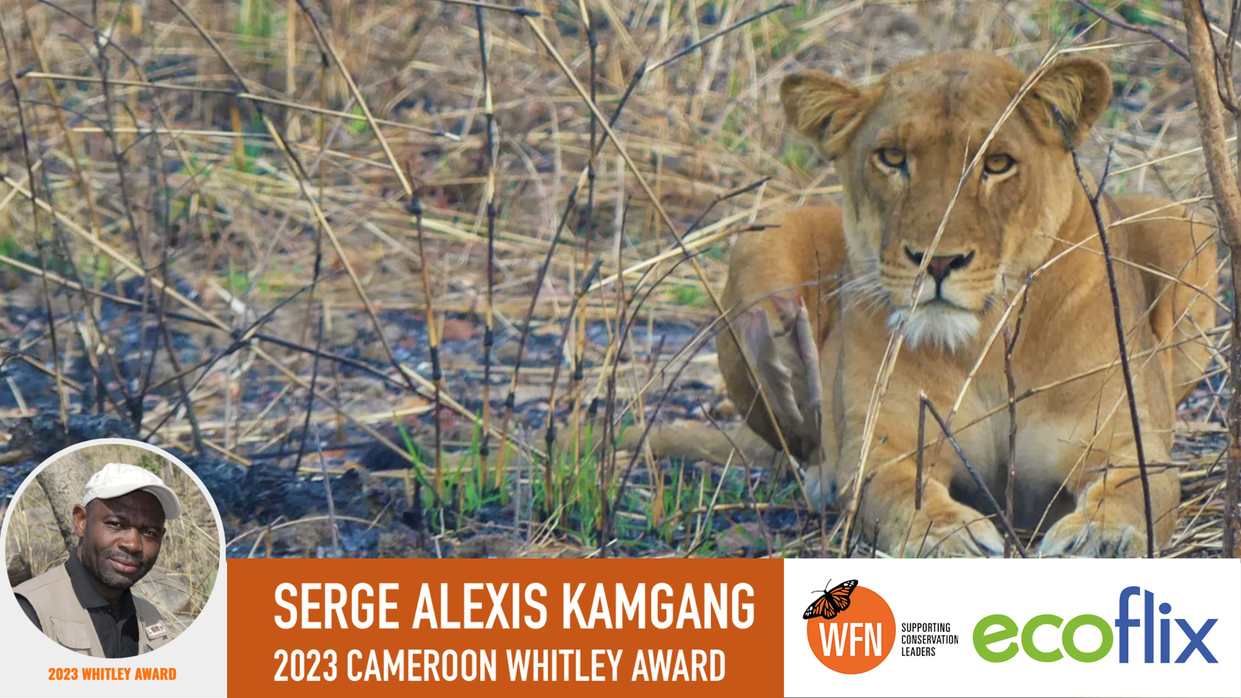 Serge Alexis Kamgang 2023 Cameroon Whitley Award Winner