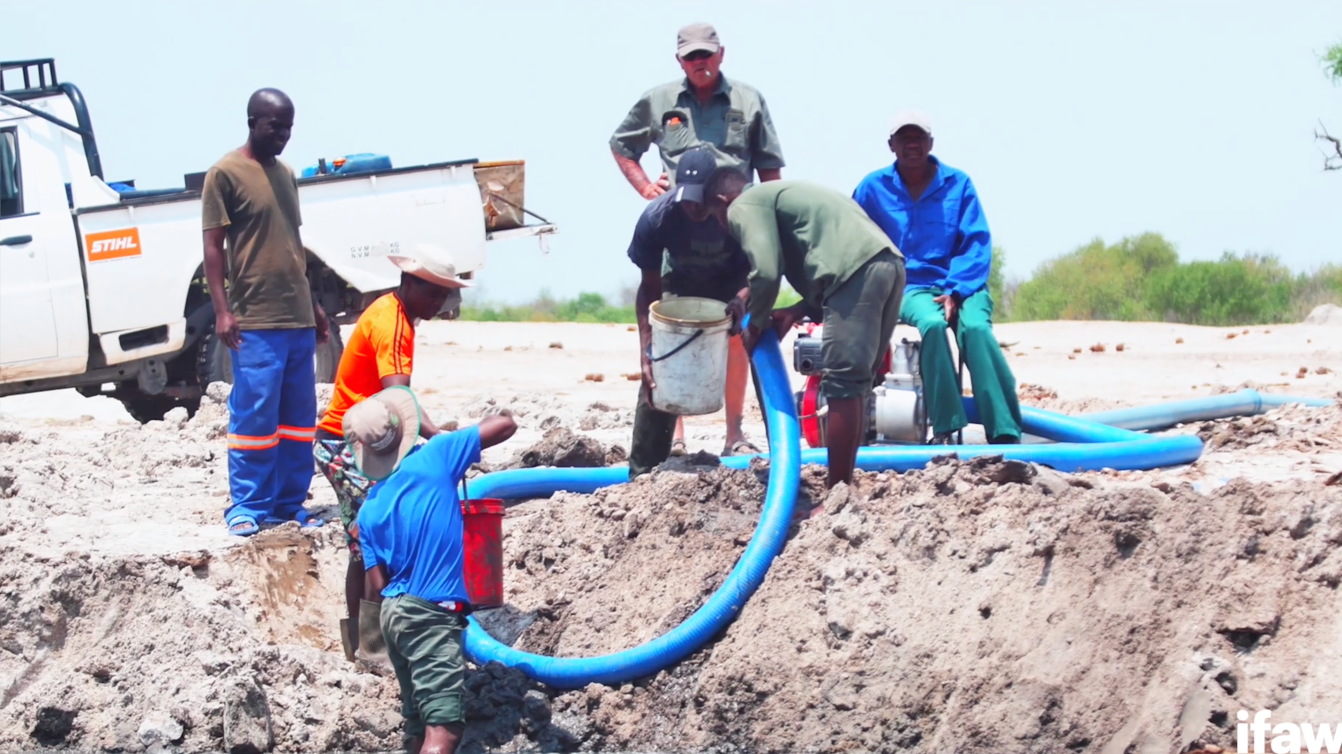 Waterholes in Hwange National Park