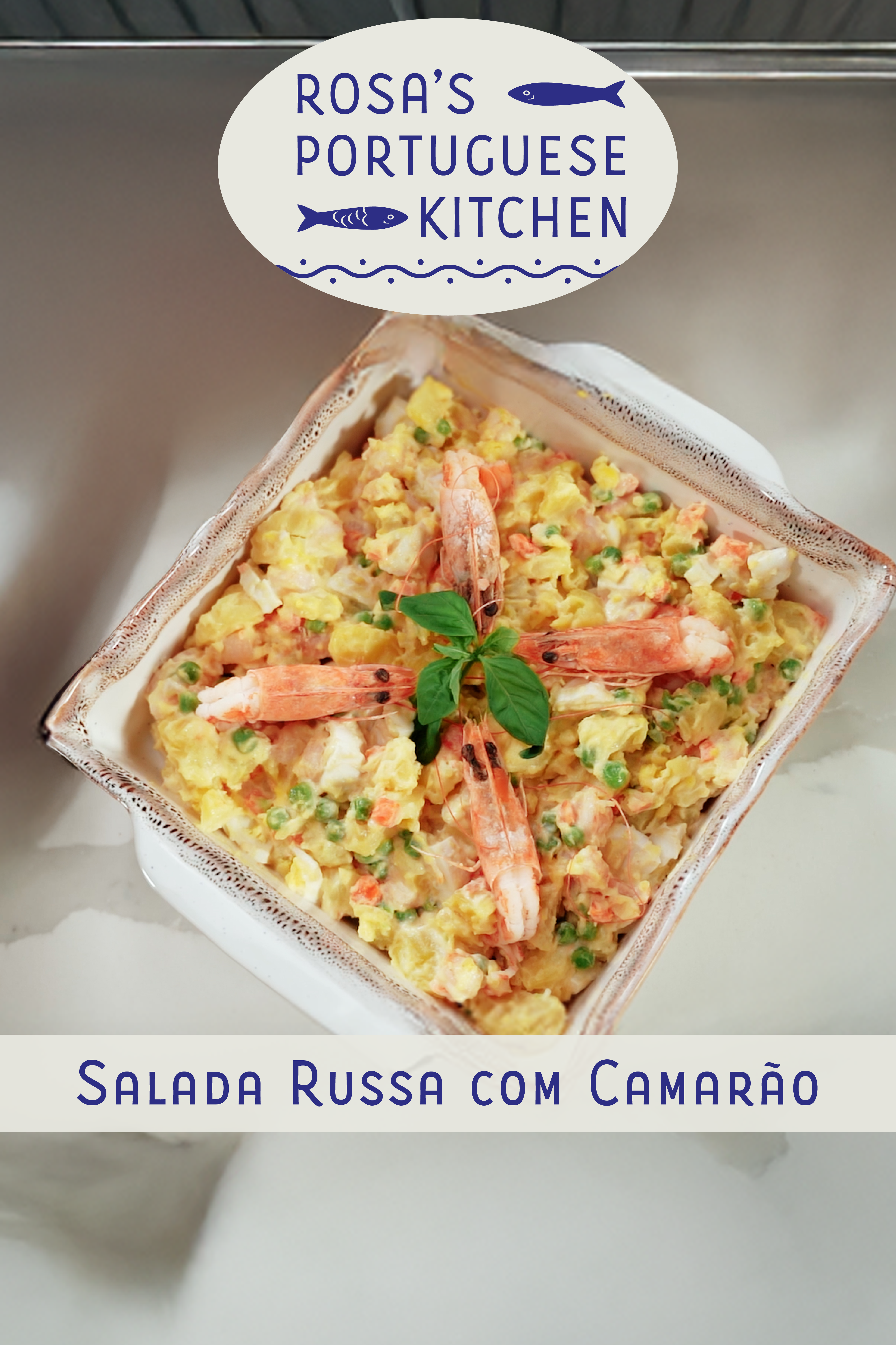 Salada Russa com Camarão